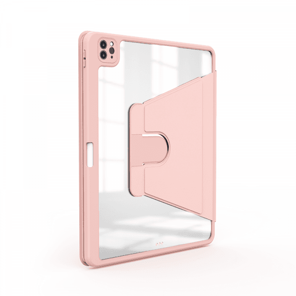 جراب آيباد برو 12.9 بوصة لون زهري WIWU - WALTZ ROTATIVE IPAD CASE FOR 12.9" PRO (2020-2021) - PINK