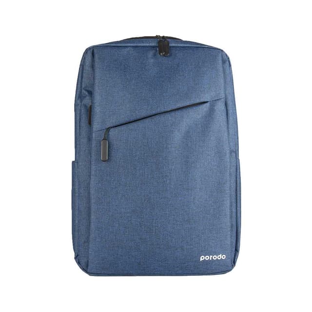 حقيبة ظهر بوليستر للابتوب 15.6" أزرق Lifestyle Nylon Fabric Computer Backpack