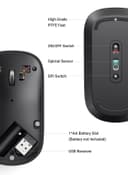 UGREEN Wireless Mouse Silent Computer Mice Slim Portable for Laptop with 2.4G USB Adapter Ultrafast Scrolling 4 Adjustable DPI Compatible with PC HP Lenovo ASUS Dell