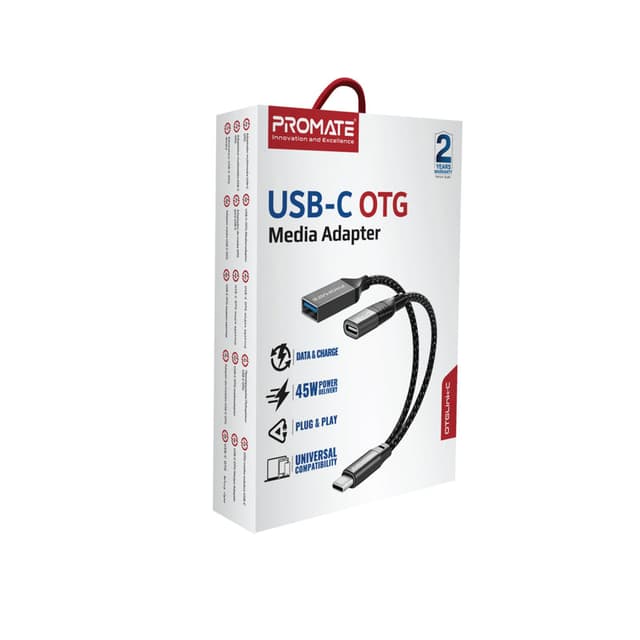 promate USB-C OTG Media Adapter