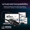 promate 33W Quick Charging Car Charger with USB-C Cable