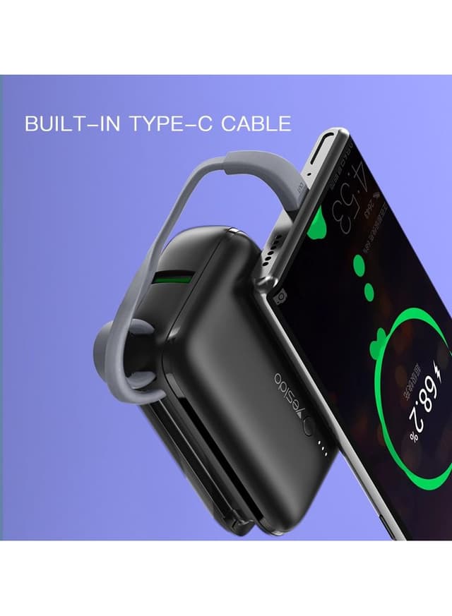 Yesido YP-18 Super Mini 10,000 Mah Power Bank Compatible with PD3.0 / WC3.0 /FCP/AFC