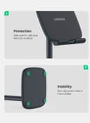 UGREEN Tablet Stand Foldable iPad Holder Metal Compatible With iPad/Pro /12.9 /2021/ 8th Generation / Mini Air 2021 Samsung Tab iPhone 13/13mini/13 Pro/13 Pro Max