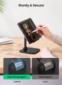 UGREEN Tablet Stand Foldable iPad Holder Metal Compatible With iPad/Pro /12.9 /2021/ 8th Generation / Mini Air 2021 Samsung Tab iPhone 13/13mini/13 Pro/13 Pro Max