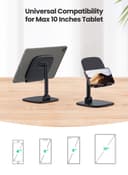 UGREEN Tablet Stand Foldable iPad Holder Metal Compatible With iPad/Pro /12.9 /2021/ 8th Generation / Mini Air 2021 Samsung Tab iPhone 13/13mini/13 Pro/13 Pro Max