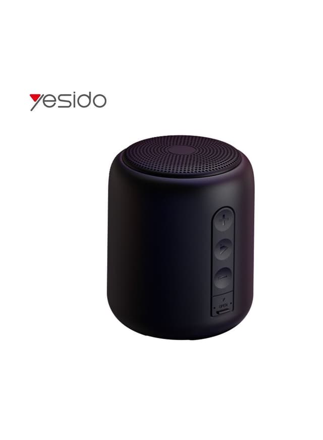 Yesido Wireless Bluetooth Speaker long battery life for Apple Huawei Android Black