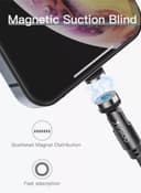 كيبل شحن متعدد المخارج 3في1 Rotating Magnetic 3in1 Cable - Yesido