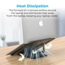 ستاند لابتوب متغير الارتفاع promate Multi-Level Adjustable Laptop Stand