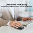 promate Sleek Precision Tracking Ergonomic Wireless Mouse