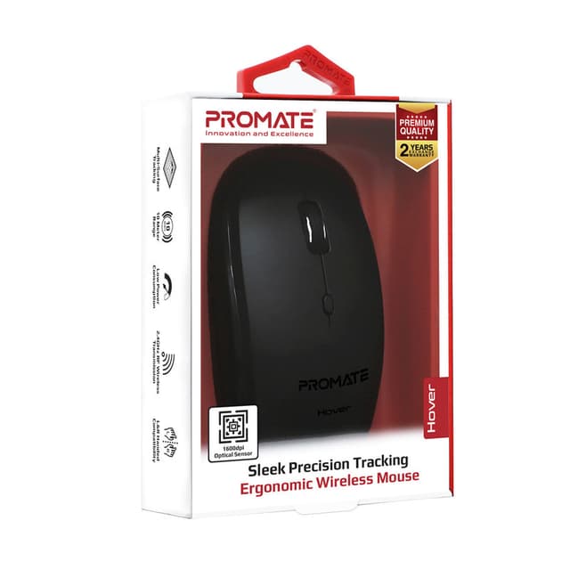 promate Sleek Precision Tracking Ergonomic Wireless Mouse