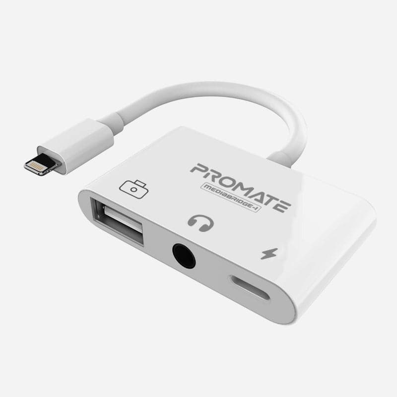 promate 3-in-1 Media Hub with Lightning Connector