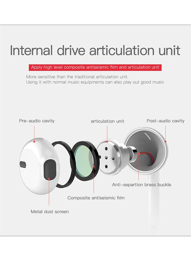 Yesido In-Ear Wired Earphones White