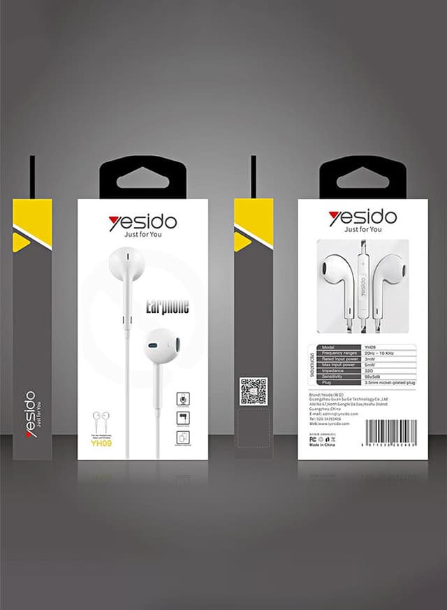 Yesido In-Ear Wired Earphones White