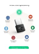 UGREEN USB Bluetooth 4.0 Adapter Wireless Dongle Plug and Play for Win 11 10 8.1 8 Support Win XP 7 Vista Laptop Desktop to Bluetooth Headphone Keyboard Mouse Game Controller Black Silver