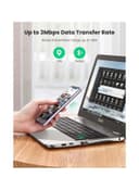 UGREEN USB Bluetooth 4.0 Adapter Wireless Dongle Plug and Play for Win 11 10 8.1 8 Support Win XP 7 Vista Laptop Desktop to Bluetooth Headphone Keyboard Mouse Game Controller Black Silver