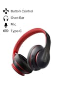 سماعة بلوتوث رأسية لاسلكية - أسود وأحمر Soundcore Life Q10 Over-Ear Headphones