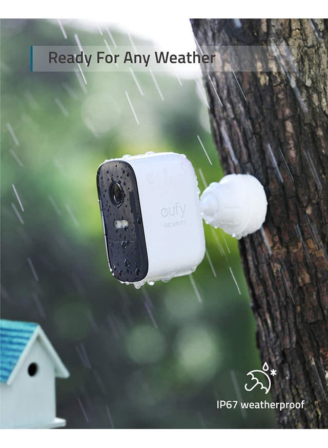 نظام كاميرا مراقبة منزلية - كاميرتين eufy Wireless Home Security Camera With 365 Days Battery