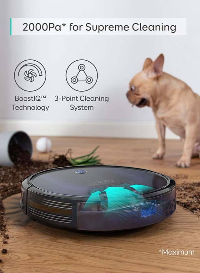 مكنسة روبوت يوفي الذكية 2000 باسكال 40 واط eufy [BoostIQ] RoboVac 15C MAX, Wi-Fi Connected Robot Vacuum Cleaner