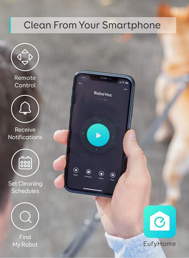 مكنسة روبوت يوفي الذكية 2000 باسكال 40 واط eufy [BoostIQ] RoboVac 15C MAX, Wi-Fi Connected Robot Vacuum Cleaner