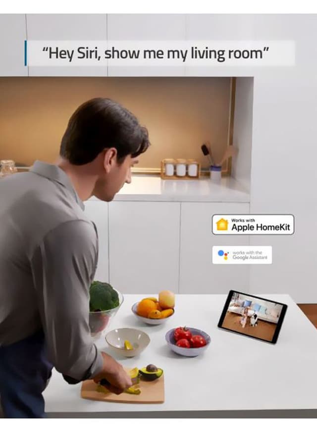 كاميرا يوفي 2 كي بدقة 2 ميجابكسل أسود وأبيض Eufy White/Black 2K Indoor 2MP Security Camera