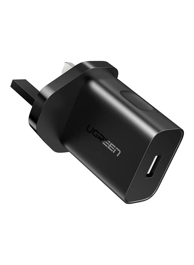 UGREEN Wall Charger QC 3.0 18W Fast USB Charger Plug Travel Adapter Quick Charge Compatible for New iPad 9,iPad mini 6, iPhone 13 Pro/13 Pro Max/13/13 mini, Samsung S20 black