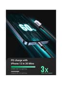 UGREEN iPhone Cable 2M [MFi Certified] USB C to Lightning Fast Charging Wire Braided Cord 18W Fast PD Charge for iPhone 13/12/11/XS/Pro Max /Pro/Mini/SE/ ipad 9 black