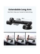 UGREEN Car Phone Holder Dashboard Mobile Stand Windshield Car Cradle Suction for iPhone 13 Pro 13 Pro Max 13 13 mini iPhone 12 pro max 11 Pro Max Xs Max X Galaxy S10+ Black