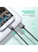 كيبل شحن USB إلى Micro USB 2.0 - أسود UGREEN Micro USB Cable 3M Nylon Braided Wire Fast Quick Charger Cord