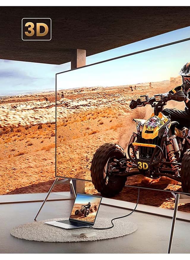 UGREEN HDMI Cable 2.0 3M Premium High-Speed HDMI to HDMI Video Wire 4K@60Hz Ultra HD Braided Cord Compatible for MacBook Pro 2021 Nintendo Switch PS3/4 /5 PC Laptop Black