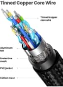 UGREEN HDMI Cable 2.0 3M Premium High-Speed HDMI to HDMI Video Wire 4K@60Hz Ultra HD Braided Cord Compatible for MacBook Pro 2021 Nintendo Switch PS3/4 /5 PC Laptop Black