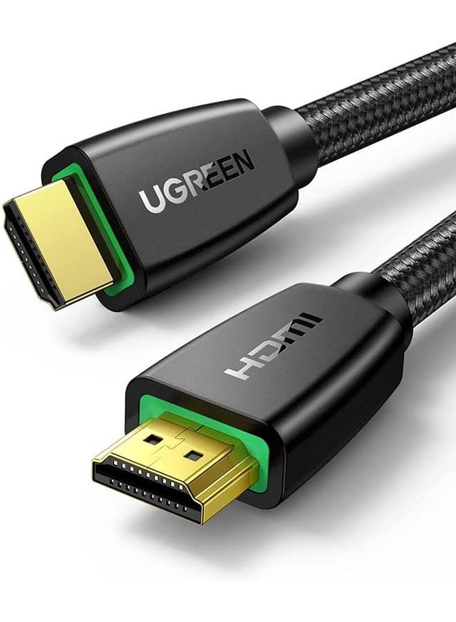 UGREEN HDMI Cable 2.0 3M Premium High-Speed HDMI to HDMI Video Wire 4K@60Hz Ultra HD Braided Cord Compatible for MacBook Pro 2021 Nintendo Switch PS3/4 /5 PC Laptop Black
