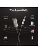 جهاز استقبال بلوتوث للسيارة من USB 2.0 إلى 3.5 ملم aux مع ميكروفون مدمج لسماعات السيارةBluetooth Car Receiver USB 2.0 to 3.5mm Jack Handsfree Car kit Audio Receiver with Built-in Microphone