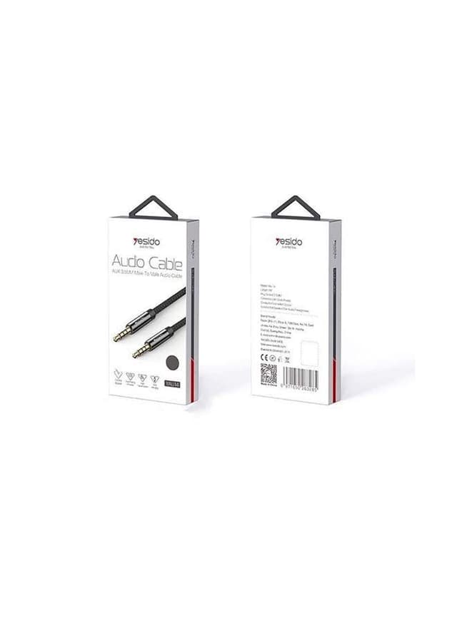 Yesido Aux 3.5mm Male To Male Audio Cable 2meter black