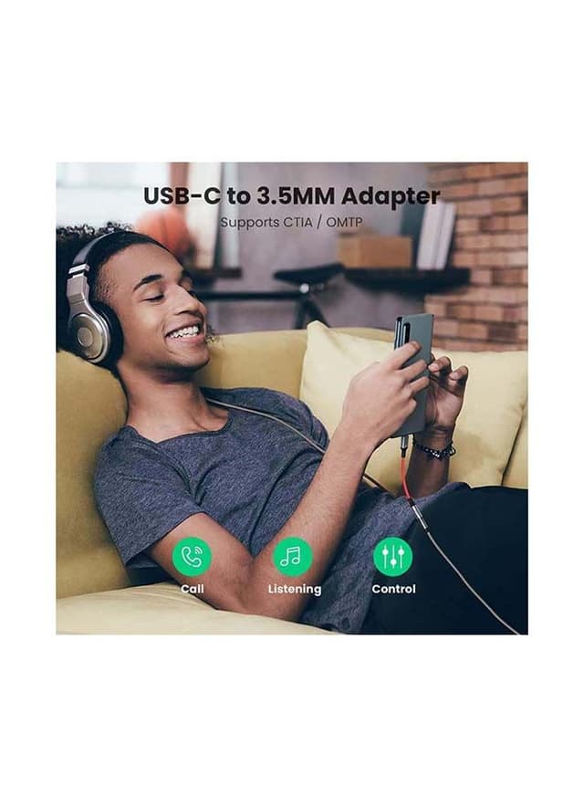 UGREEN USB C To Aux Adapter Red
