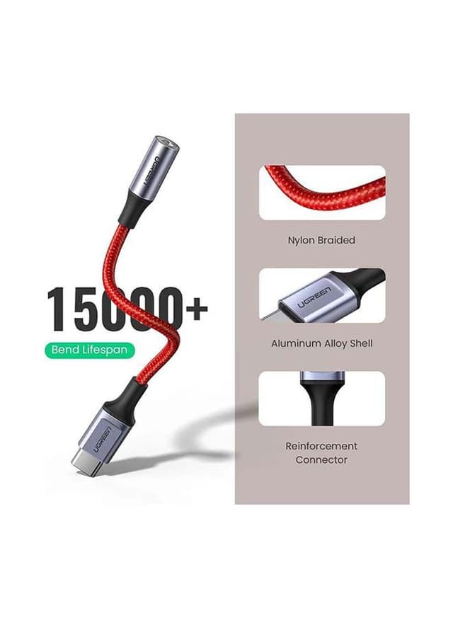 UGREEN USB C To Aux Adapter Red
