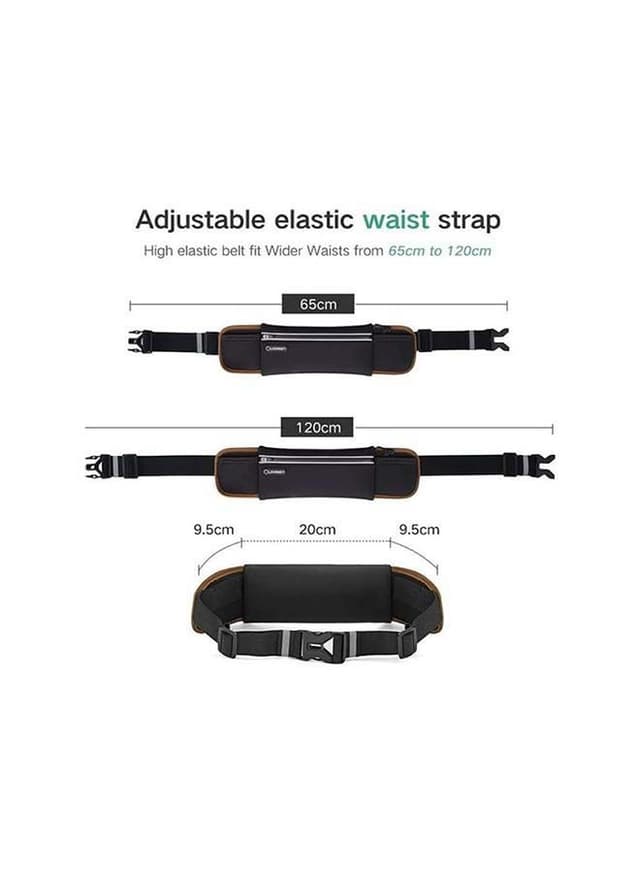 UGREEN Running Belt Pouch Runners Fanny Pack Waist Bag Black