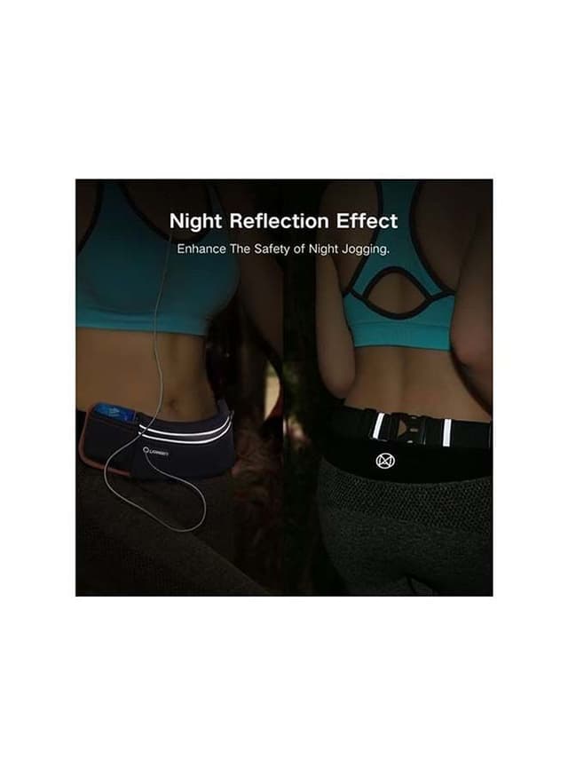 UGREEN Running Belt Pouch Runners Fanny Pack Waist Bag Black