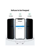 UGREEN 2-Piece Privacy Screen Protector Tempered Glass Anti-Spy Film For iPhone 12/12 Pro Black