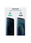 UGREEN 2-Piece Privacy Screen Protector Tempered Glass Anti-Spy Film For iPhone 12/12 Pro Black