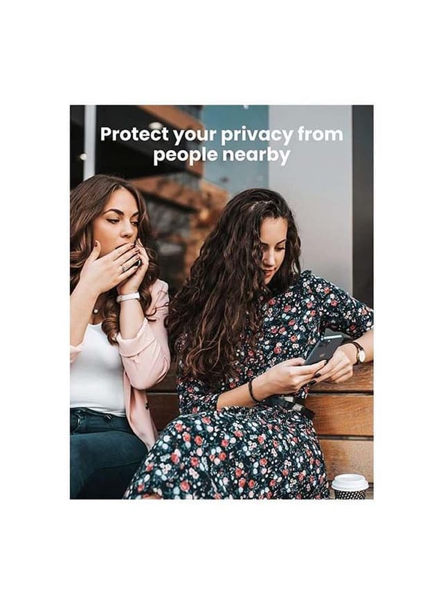 UGREEN 2-Piece Privacy Screen Protector Tempered Glass Anti-Spy Film For iPhone 12/12 Pro Black