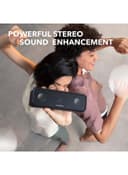 Soundcore Bluetooth Speaker with Stereo Sound, Pure Titanium Diaphragm Drivers, PartyCast Technology, BassUp, 24H Playtime, IPX7 Waterproof, App, Custom EQ, Home, Outdoor, Beach Black