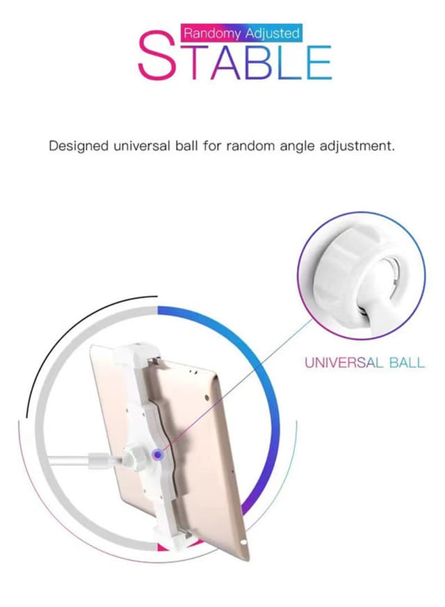 Yesido Adjustable Mount Holder For Tablets & Smartphones White