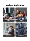 كيبل كات 7 , 1 متر - أسود UGREEN Ethernet Cable Cat7 High Speed Flat Gigabit RJ45 LAN Cable 10Gbps Shielded Internet Network