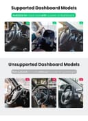 UGREEN Car Phone Clip Holder For iPhone 12/12 Pro 11 Pro Max XS XR 8 7 SE Samsung S20 S10 A71 A21s Huawei P40 P30 Nokia OnePlus Black
