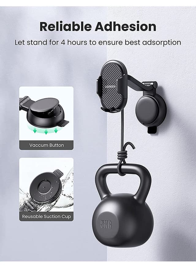 حامل موبايل للسيارة 360 درجة للآيفون 13 برو-  برو ماكس وجمع أجهزة غالاكسي و هواوي Car Phone Holder Dashboard Phone Holder 360 Degrees Rotatable Car Phone Stand Mobile Stand for iPhone 13 Pro Pro Max Mini Galaxy Huawei