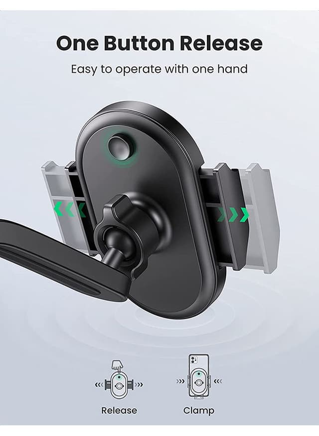 حامل موبايل للسيارة 360 درجة للآيفون 13 برو-  برو ماكس وجمع أجهزة غالاكسي و هواوي Car Phone Holder Dashboard Phone Holder 360 Degrees Rotatable Car Phone Stand Mobile Stand for iPhone 13 Pro Pro Max Mini Galaxy Huawei