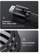 كابل hdmi ( بدقة 4K ، طول 3 متر  ) - اسود UGREEN -  HDMI Cable Ultra High-Speed Cord 48 Gbps