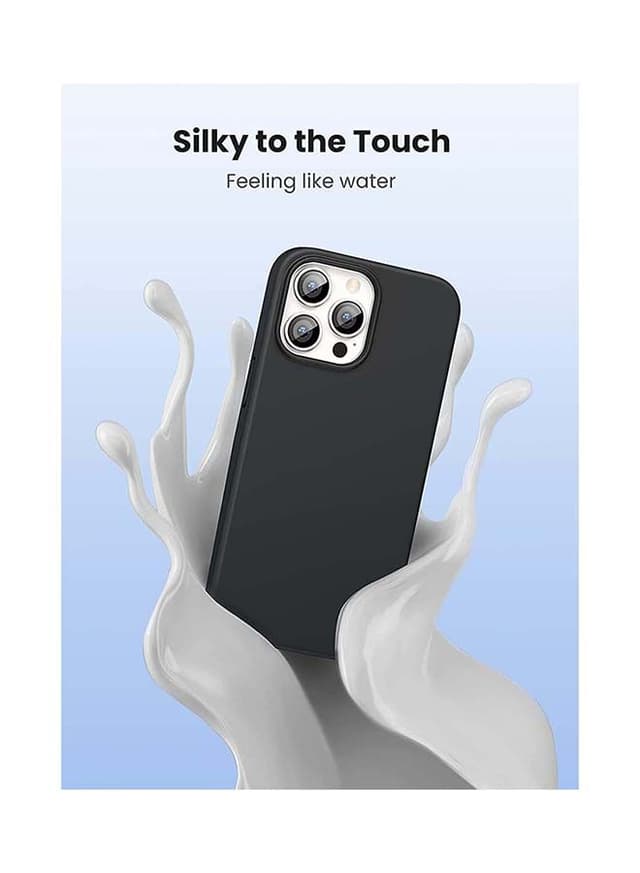 كفر سيليكون لهاتف iPhone 13 Pro لون أسود Silicone Anti-Scratch Protective Case - UGreen
