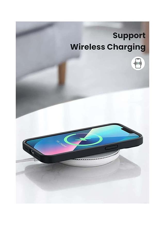 كفر سيليكون لهاتف iPhone 13 Pro لون أسود Silicone Anti-Scratch Protective Case - UGreen