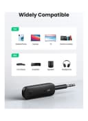 UGREEN Bluetooth 5.0 Audio Transceiver Wireless Bluetooth Transmitter and Receiver Adapter for Wireless Music Stream with Hand-free Call Black